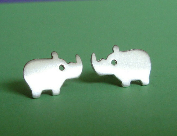Rhino earrings
